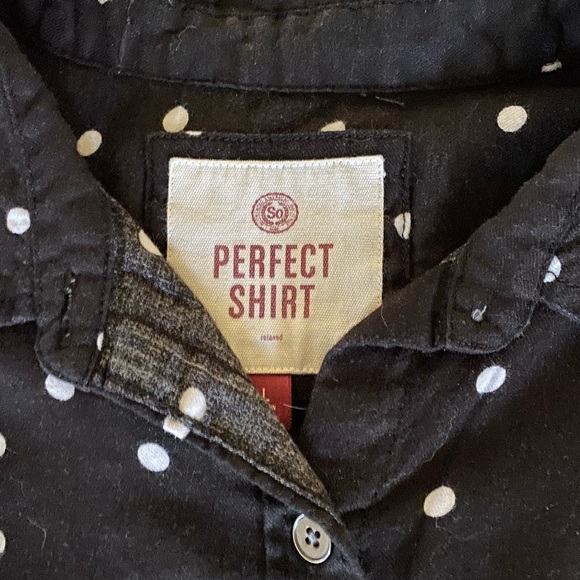 Women’s Perfect Shirt Black & White Polka Dot Button Shirt - Picture 2 of 3